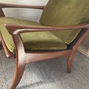 Pair of Scandinavian armchairs De Ster Gelderland in teak 60s