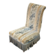 Chauffeuse vintage Napoléon velours beige