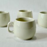 Tasses à café en céramique blanche