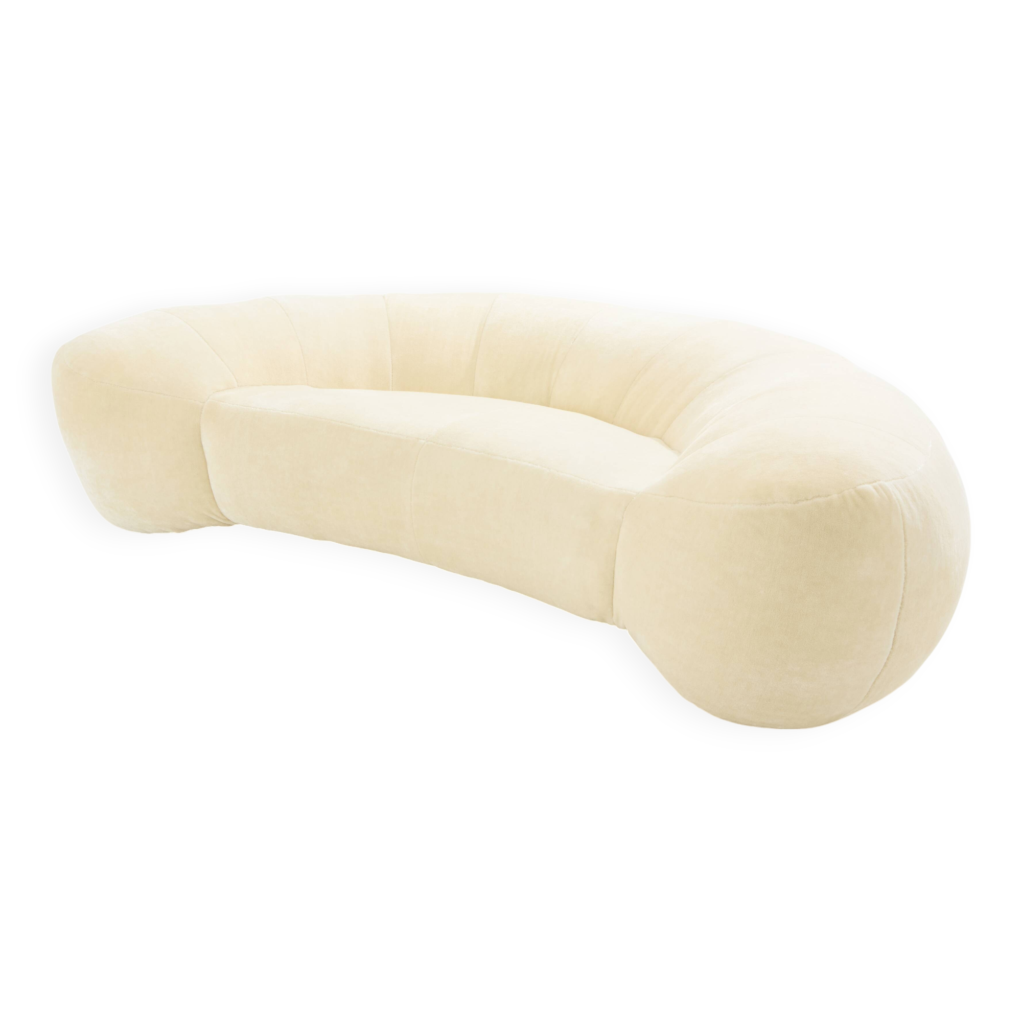 Croissant sofa by Raphaël Raffel for Honoré Paris 1970