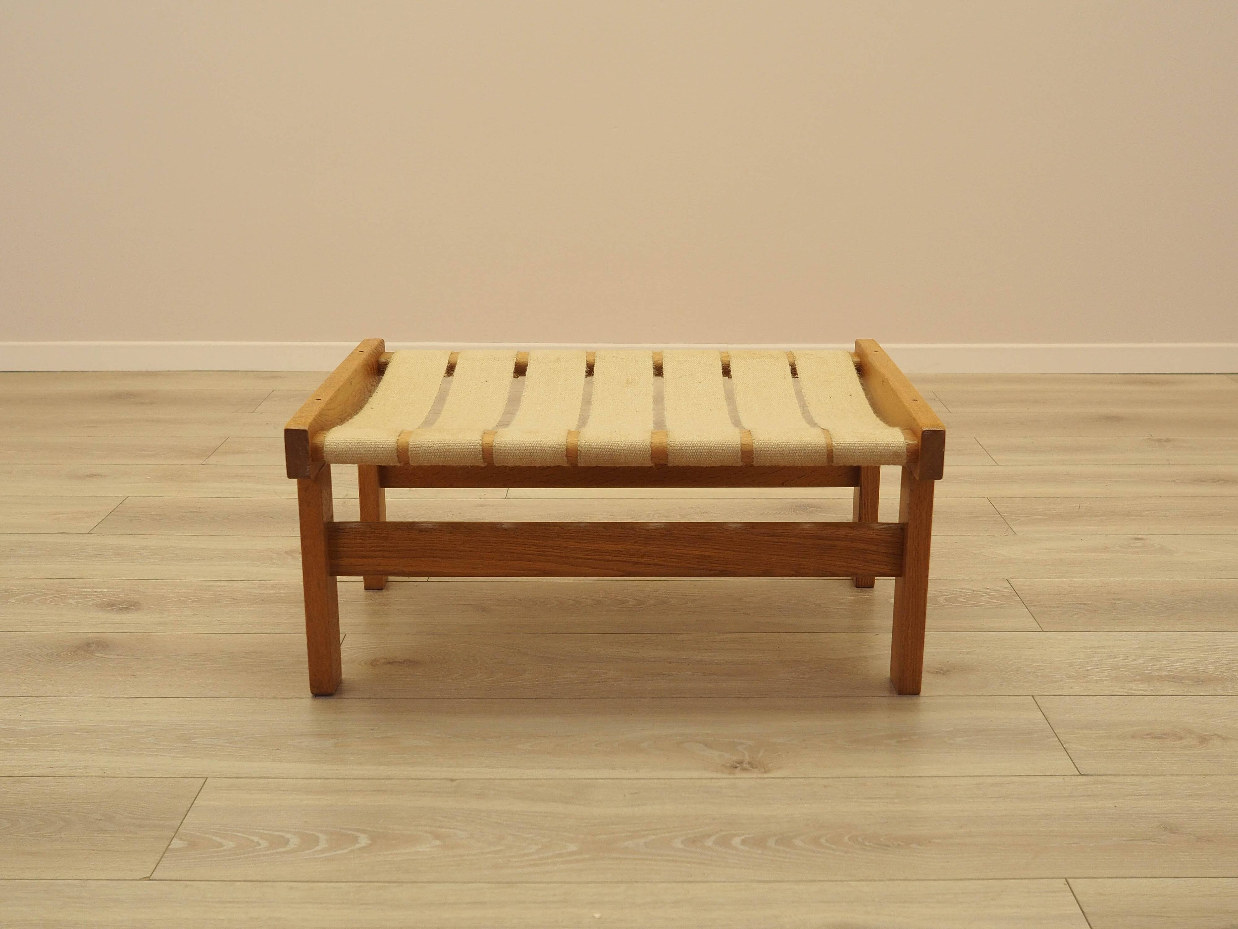 Oak footstool, Danish design, 1960s, made in Denmark