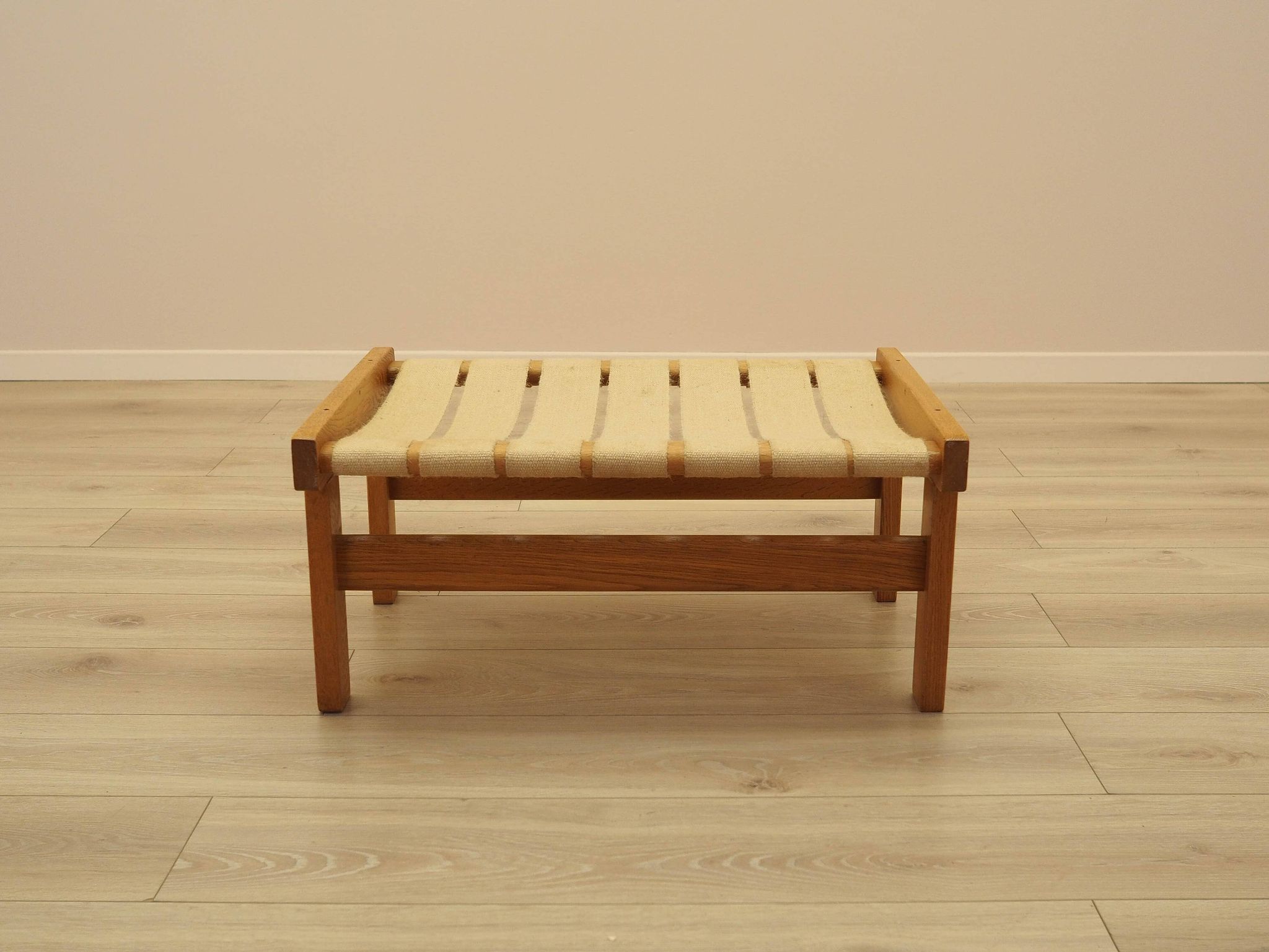 Oak footstool, Danish design, 1960s, made in Denmark