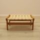 Oak footstool, Danish design, 1960s, made in Denmark