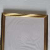 Vintage gilded wooden frame for 183 x 243 mm subject