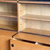 Vintage Scandinavian teak bookcase, vintage teak wardrobe