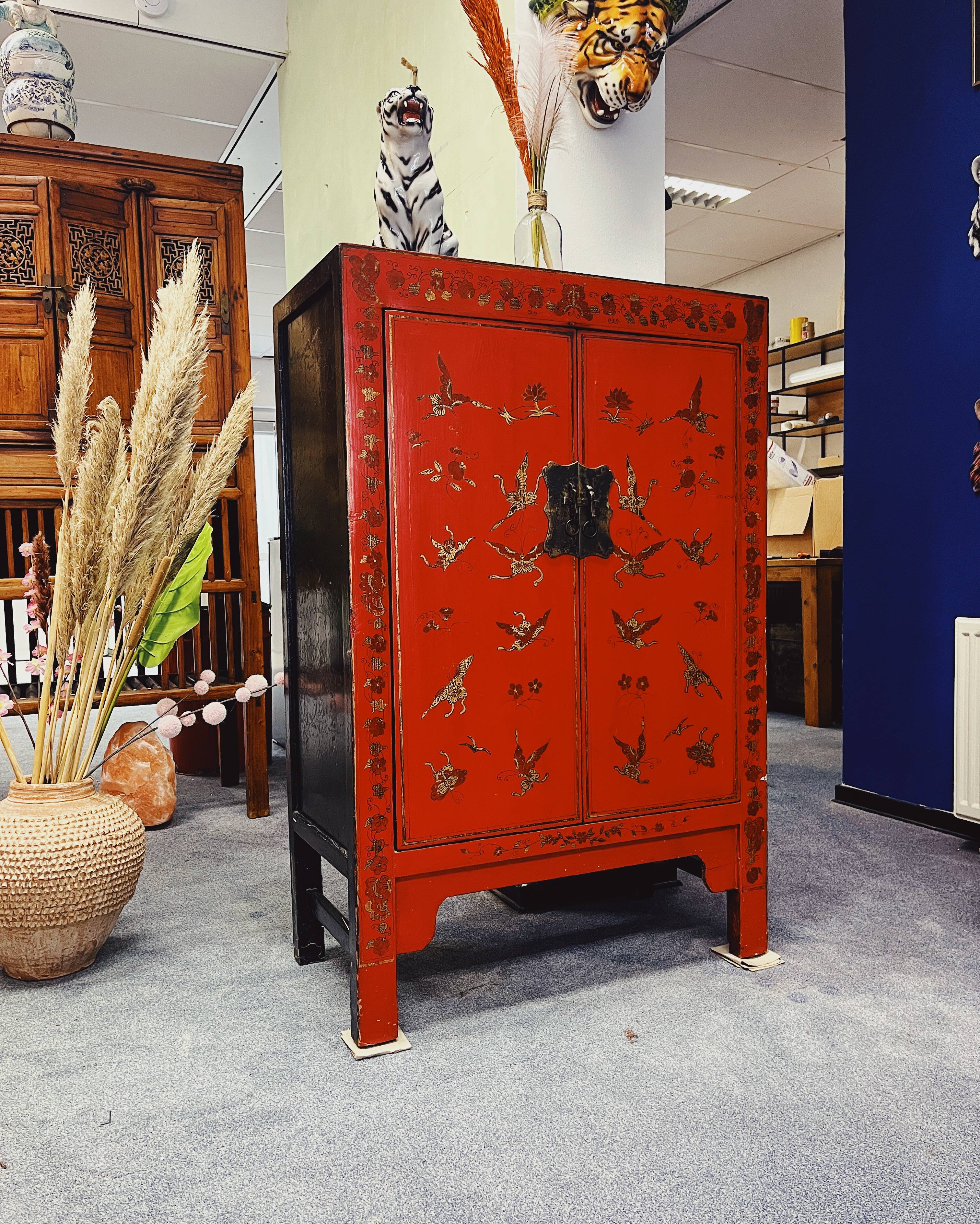 Chinese red cabinet