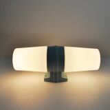 Large Scandinavian Modern Opaline Glass and Porcelain Wall Light by IFÖ, 1960s