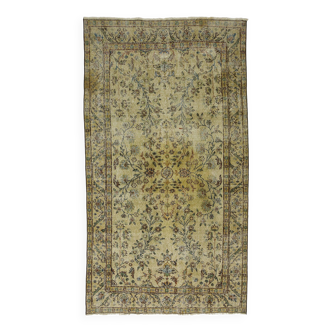 Tapis vintage anatolien turc fait à la main 237 cm x 135 cm