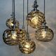 Vintage cascade pendant lamp – Oberglas Austria