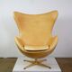 Egg chair in leather by Arne Jacobsen for Fritz Hansen Limited anniversary edition