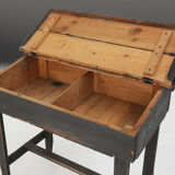 Swedish desk 19th century in black original paint