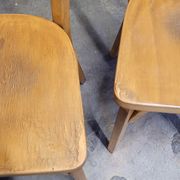 Paire de chaises de bistrot signé Baumann 1950