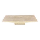 Large rectangular travertine coffee table by Claude Berraldacci, 1990s.