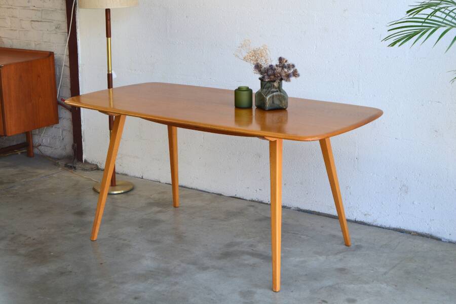 Rectangular table / desk by Ercol * 151 cm