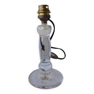 Glass or crystal lamp base