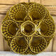 Lot 6 plates of oysters barbotine Sarreguemines