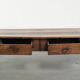 Antique walnut 18th-century Southern European coffee table with two drawers