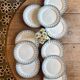 Set of 10 vintage ironstone plates by Henry of Sarreguemines.
