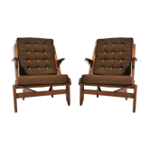 Paire de fauteuils Guillerme et Chambron