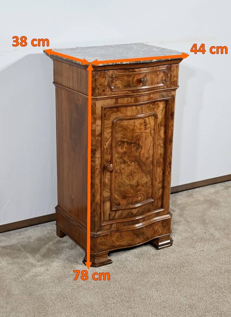 Small Walnut Bedside Cabinet – 1900