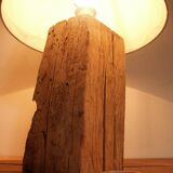 Lamp on old oak beam