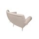 Mid-Century Gigi Radice for Minotti White Boucle Curved Six Legs Sofa