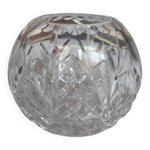 Vase boule en cristal
