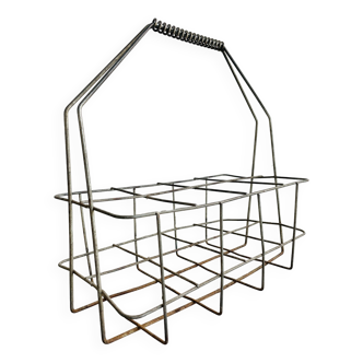 Vintage metal bottle rack