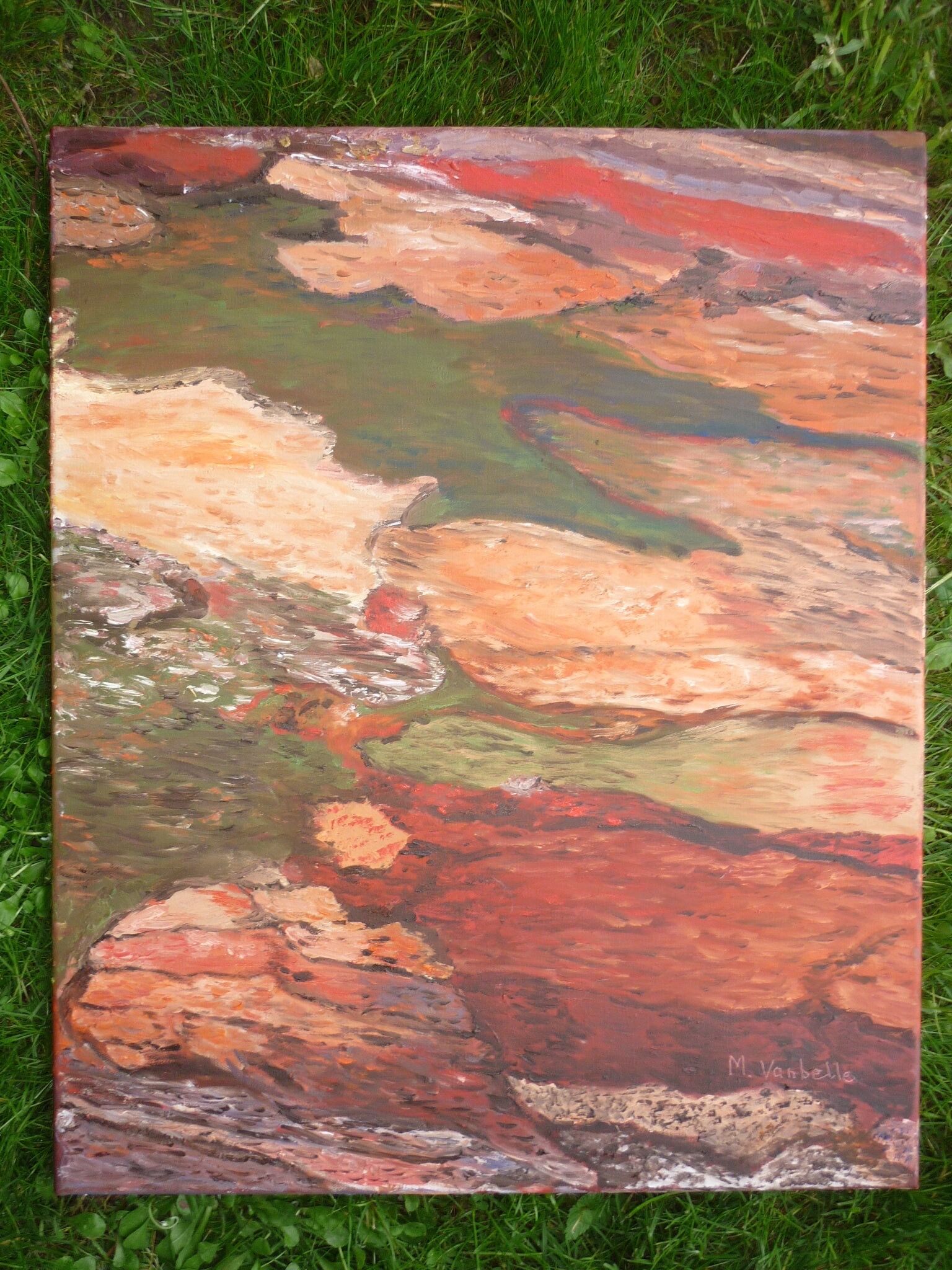 Oil on canvas by M Vanbelle