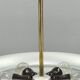 Josef Hurka Art Deco UFO Chandelier, Czechoslovakia 1930s