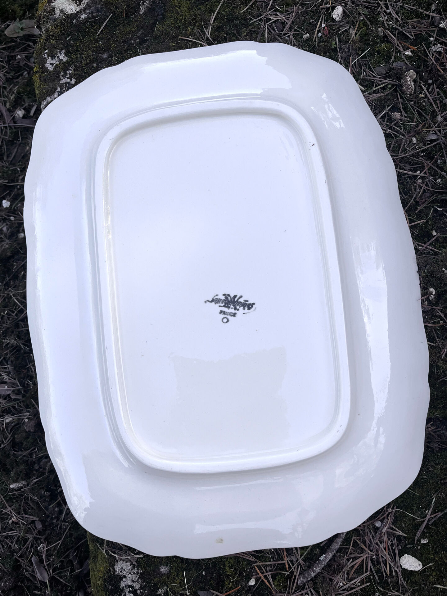 French Sanguimines Porcelain Serving Platters (Set of 2)