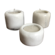 Set of three tealights marble, 1970