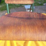 Pair of school chairs Mullca by Jacques Hitier