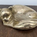 bronze cat emptier from the 1930s