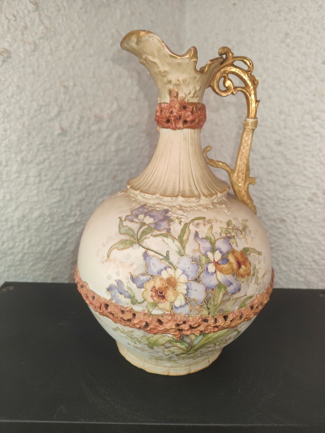 Handle biscuit pitcher by Alfred Stellmacher Austrian Work