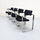 Lot de 4 chaises argentées Eero Aarnio