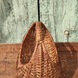 Vintage basket in woven wicker