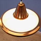 Danish hanging lamp in solid copper, 1970s