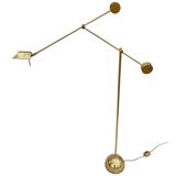 Minimalist floor lamp with counterweight, by Sölken. 1960s