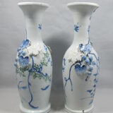 Paire de vases chinois ou japonais 19è siècle