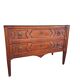 Commode sauteuse Louis XVI en bois fruitier