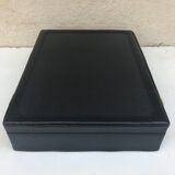 Old travel Gerard Henon leather black briefcase