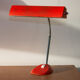 Desk lamp year 50 red granite painting