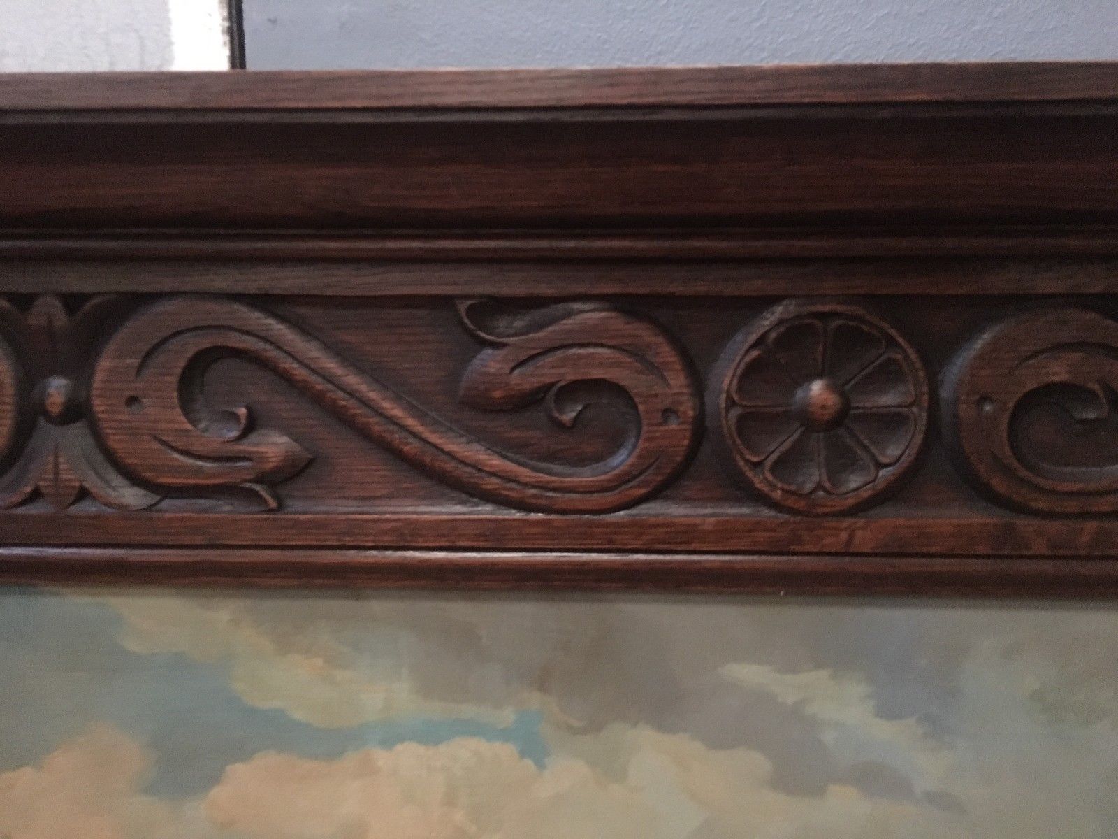 Pier in carved oak 156x130cm