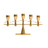 Rare mid-century modern brass candle hold from KARA Denmark 1960s.