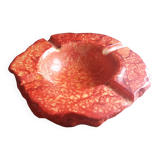 Red alabaster ashtray