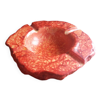 Red alabaster ashtray