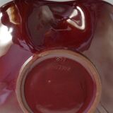 Art Deco Merlot Red Ceramic Vide-Poche by Gabriel Keramik, Sweden 1960s