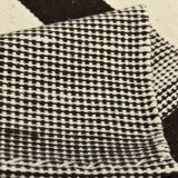 Beige & Dark Brown %100 Wool Hand Woven Vintage Kilim Rug, 378x410 Cm