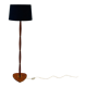 Vintage danish brass and rosewood floor lamp, 1960s.